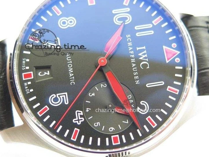 MIROTIME 0101 RelaxedFit Big Pilot Real PR IW500435 “Muhammad Ali” ZF Best Edition On Black Leather Strap A 7295